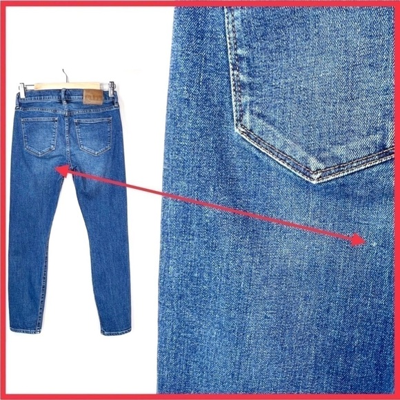 J. Crew Jeans Toothpick Super Skinny Selvedge Size 25 / 0 Petite  Mid-rise Ankle - Picture 3 of 11